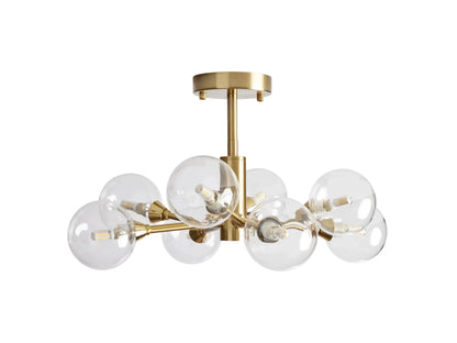 Apollo Modern Glass Ball Flushmount 20''36''47''