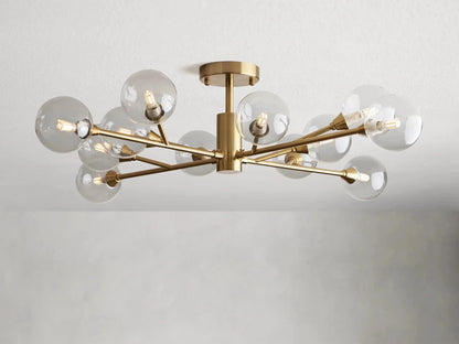Apollo Modern Glass Ball Flushmount 20''36''47''
