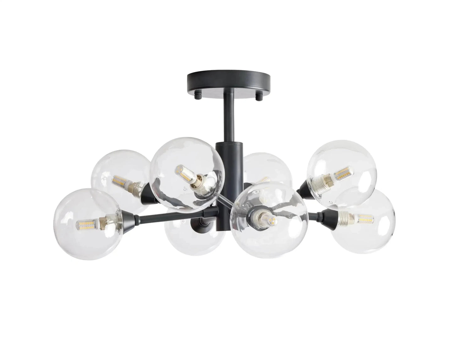 Apollo Modern Glass Ball Flushmount 20''36''47''