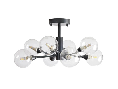 Apollo Modern Glass Ball Flushmount 20''36''47''