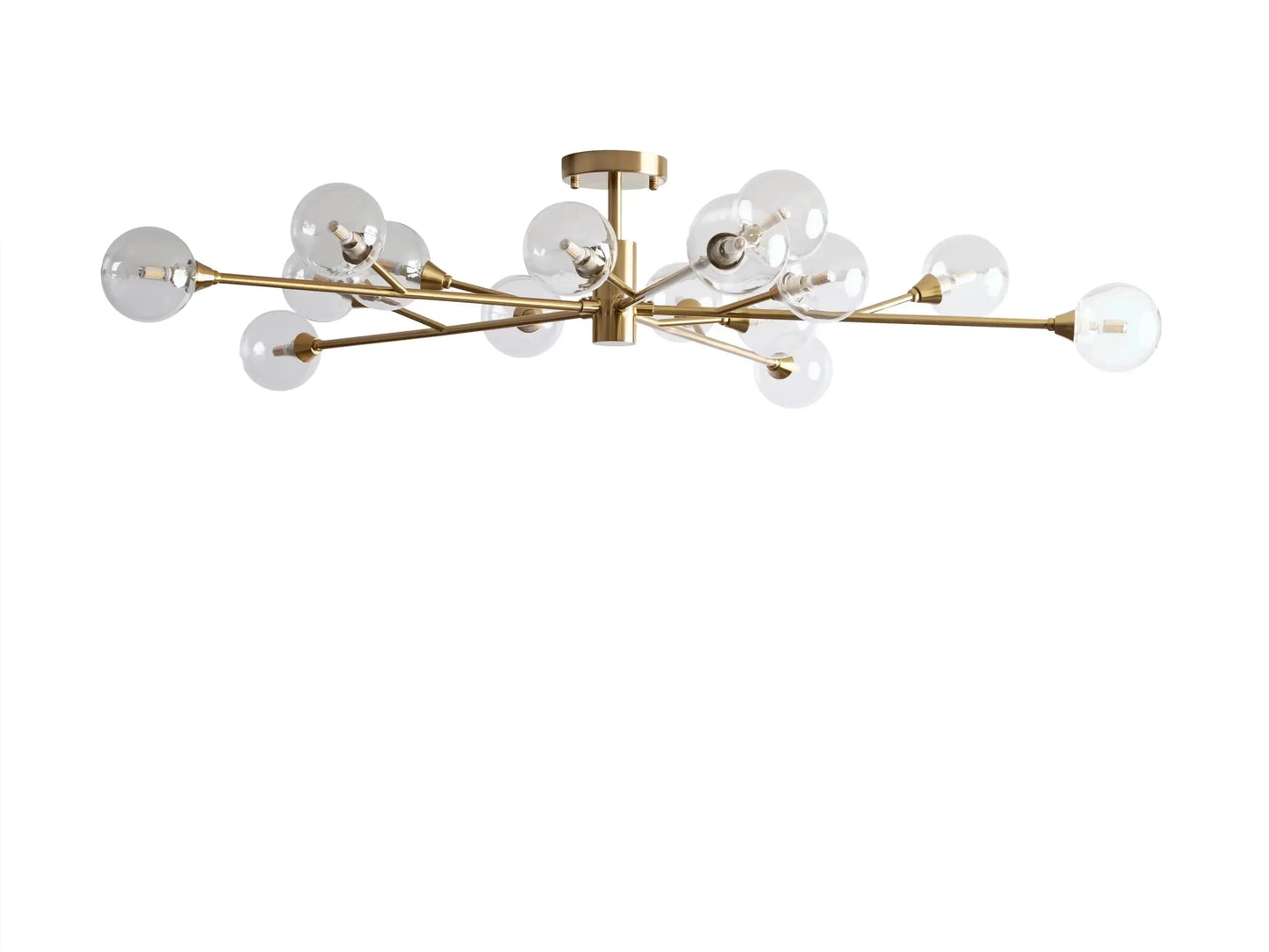 Apollo Modern Glass Ball Flushmount 20''36''47''
