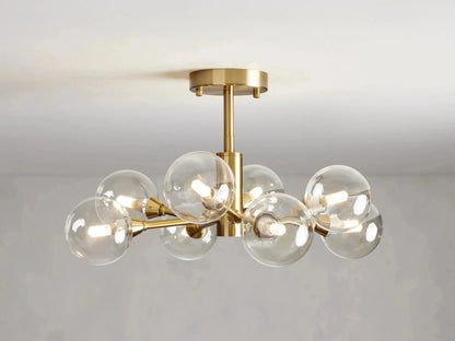 Apollo Modern Glass Ball Flushmount 20''36''47''