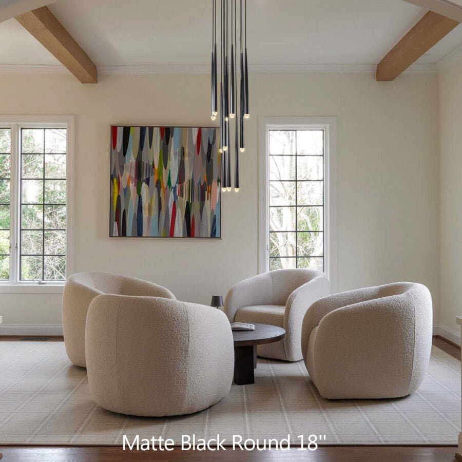Aquitain Cluster Round Chandelier-Nobipets