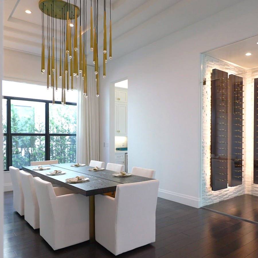 Aquitain Cluster Round Chandelier-Nobipets