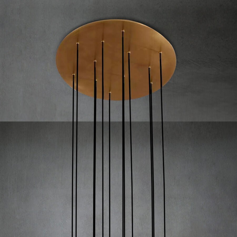 Aquitain Cluster Round Chandelier-Nobipets