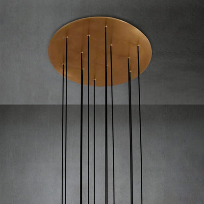 Aquitain Cluster Round Chandelier-Nobipets