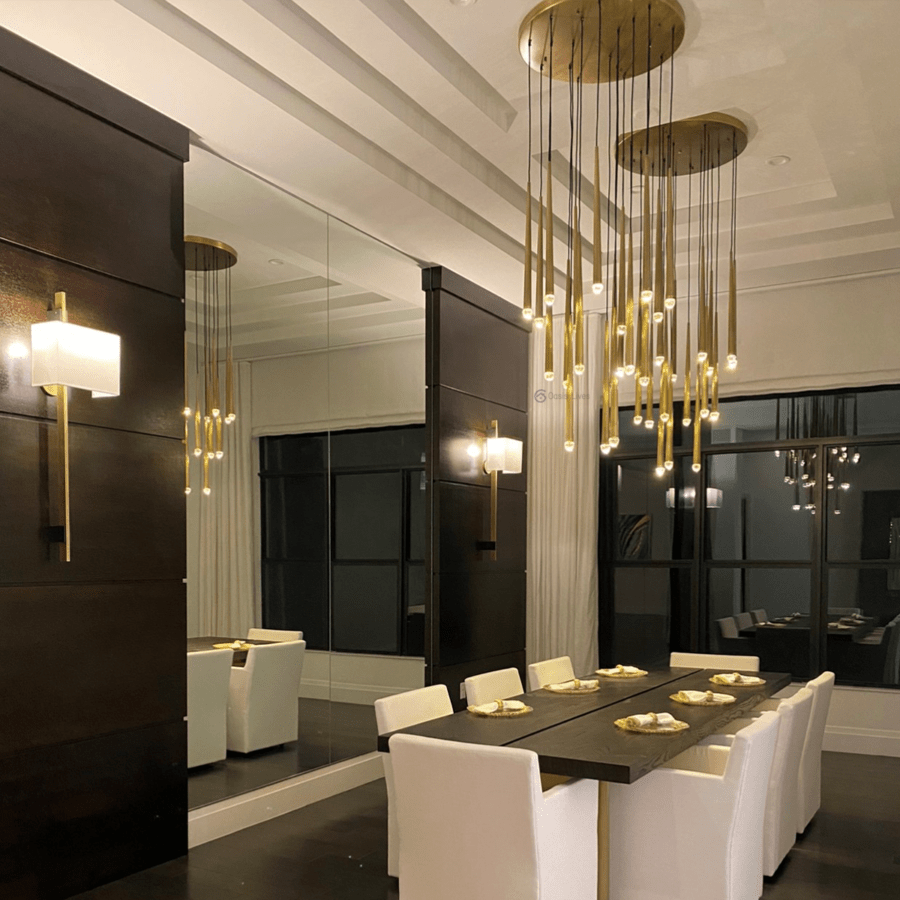 Aquitain Cluster Round Chandelier-Nobipets