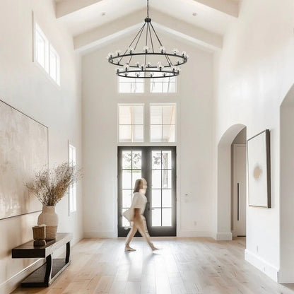Aragon 30 Light Chandelier Alabaster-Nobipets