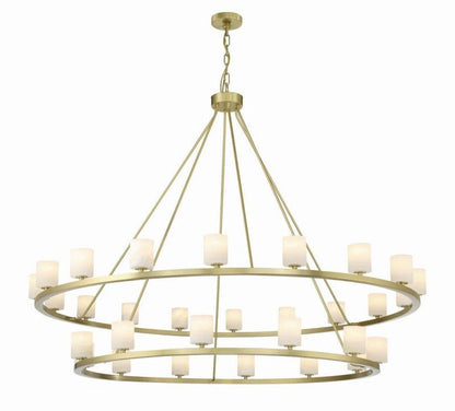 Aragon 30 Light Chandelier Alabaster-Nobipets