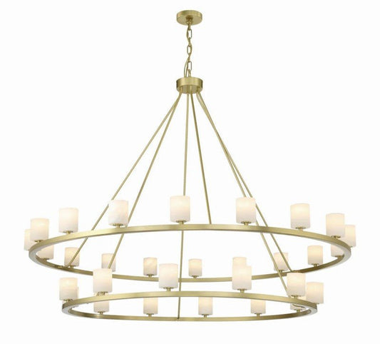 Aragon 30 Light Chandelier Alabaster-Nobipets