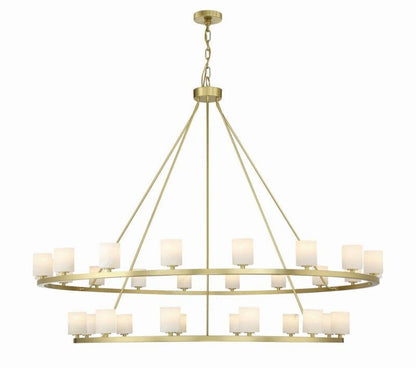 Aragon 30 Light Chandelier Alabaster-Nobipets