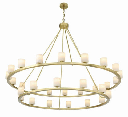 Aragon 30 Light Chandelier Alabaster-Nobipets