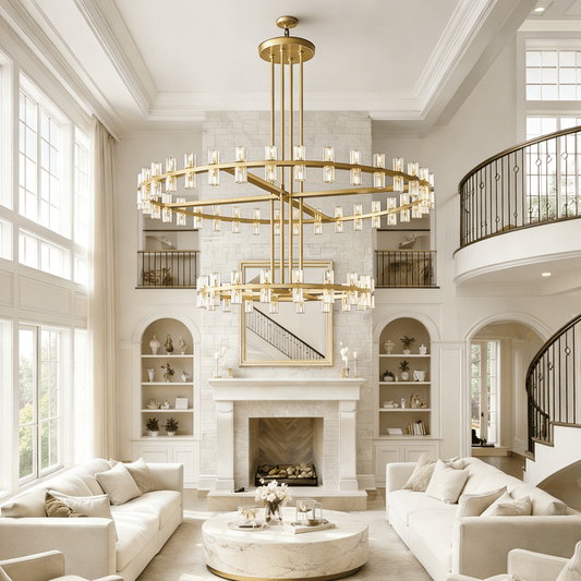 Arcachoe Round Two-tierd Wagon Wheel Chandelier