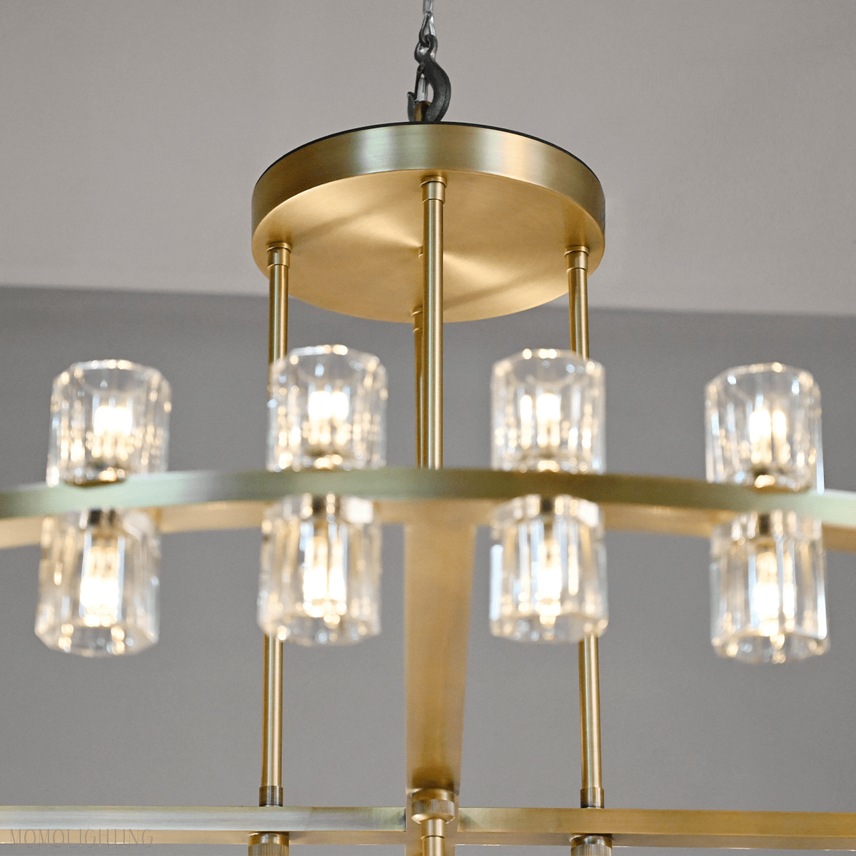 Arcachon Crystal 2-Tier Round Chandelier 60“-Nobipets
