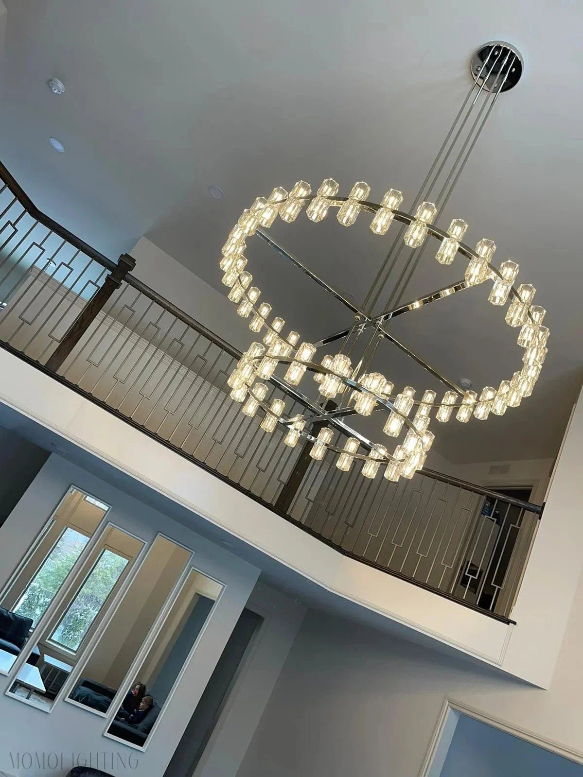 Arcachon Crystal 2-Tier Round Chandelier 60“-Nobipets
