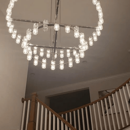Arcachon Crystal 2-Tier Round Chandelier 60“-Nobipets