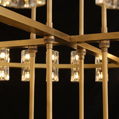 Arcachon Crystal 2-Tier Round Chandelier 60“-Nobipets