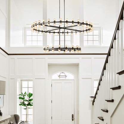 Arcachon Crystal 2-Tier Round Chandelier 60“-Nobipets