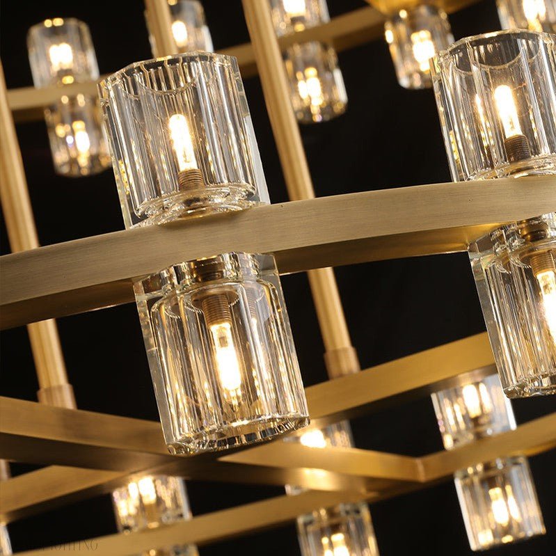 Arcachon Crystal 2-Tier Round Chandelier 60“-Nobipets