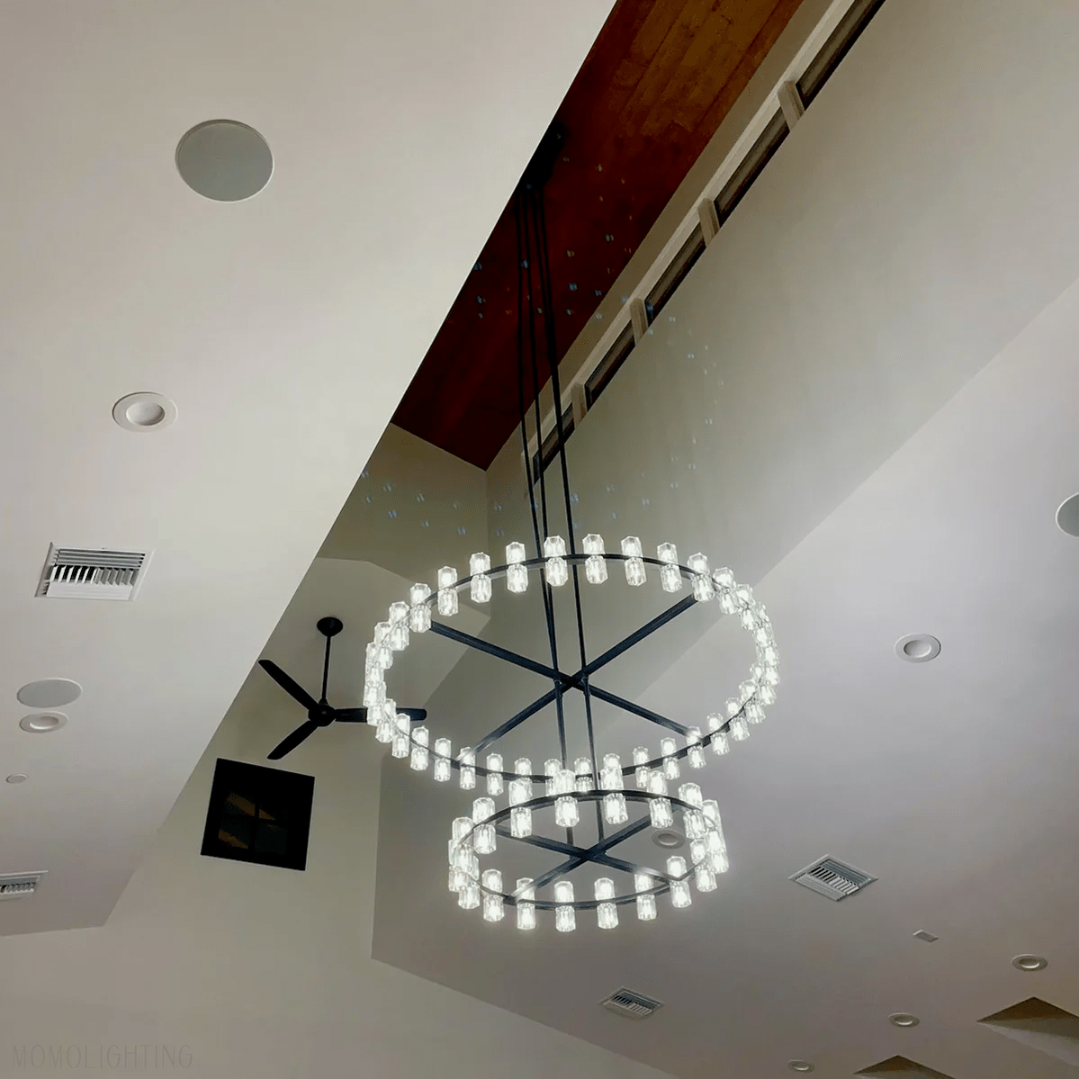 Arcachon Crystal 2-Tier Round Chandelier 60“-Nobipets