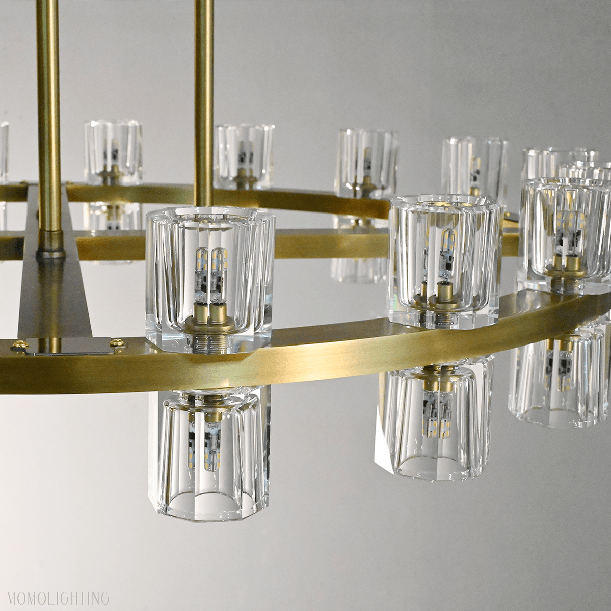 Arcachon Crystal 2-Tier Round Chandelier 60“-Nobipets