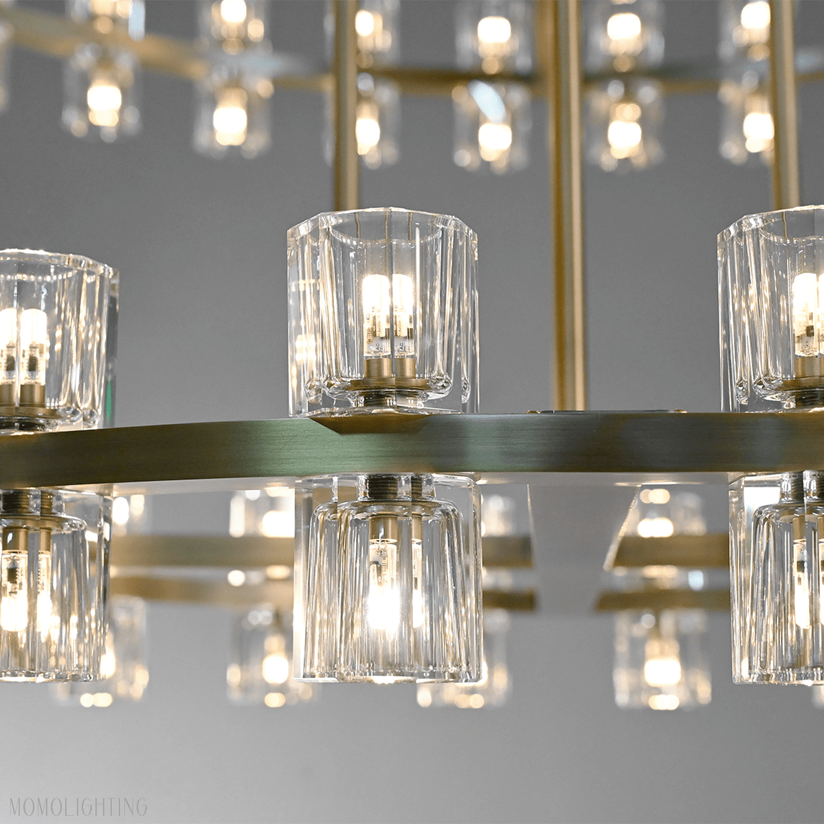 Arcachon Crystal 2-Tier Round Chandelier 60“-Nobipets