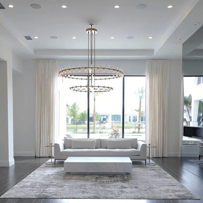 Arcachon Crystal 2-Tier Round Chandelier 60“-Nobipets