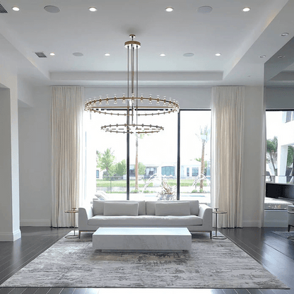 Arcachon Crystal 2-Tier Round Chandelier 60“-Nobipets