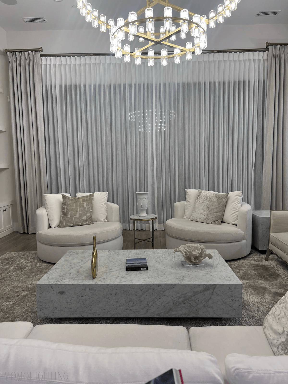 Arcachon Crystal 2-Tier Round Chandelier 60“-Nobipets