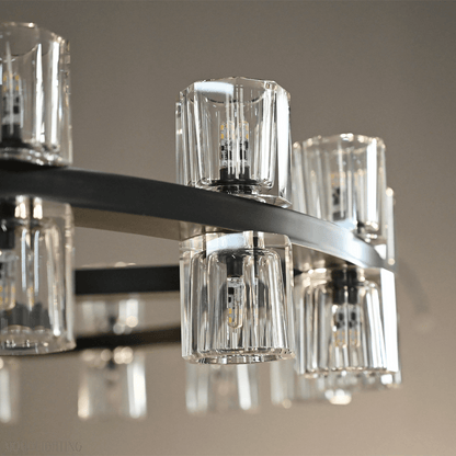 Arcachon Crystal 2-Tier Round Chandelier 60“-Nobipets
