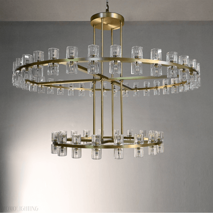 Arcachon Crystal 2-Tier Round Chandelier 60“-Nobipets