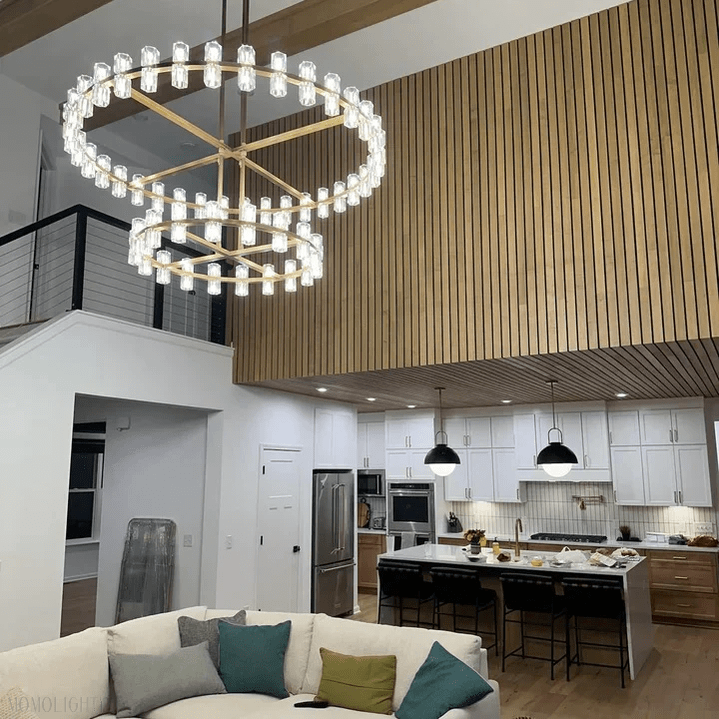Arcachon Crystal 2-Tier Round Chandelier 60“-Nobipets