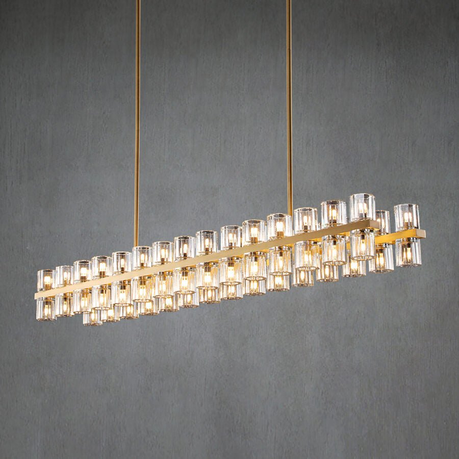 Arcachon Crystal Rectangular Chandelier 48" 54" 72"-Nobipets