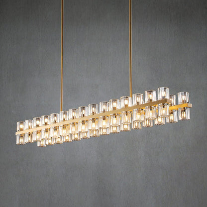 Arcachon Crystal Rectangular Chandelier 48" 54" 72"-Nobipets