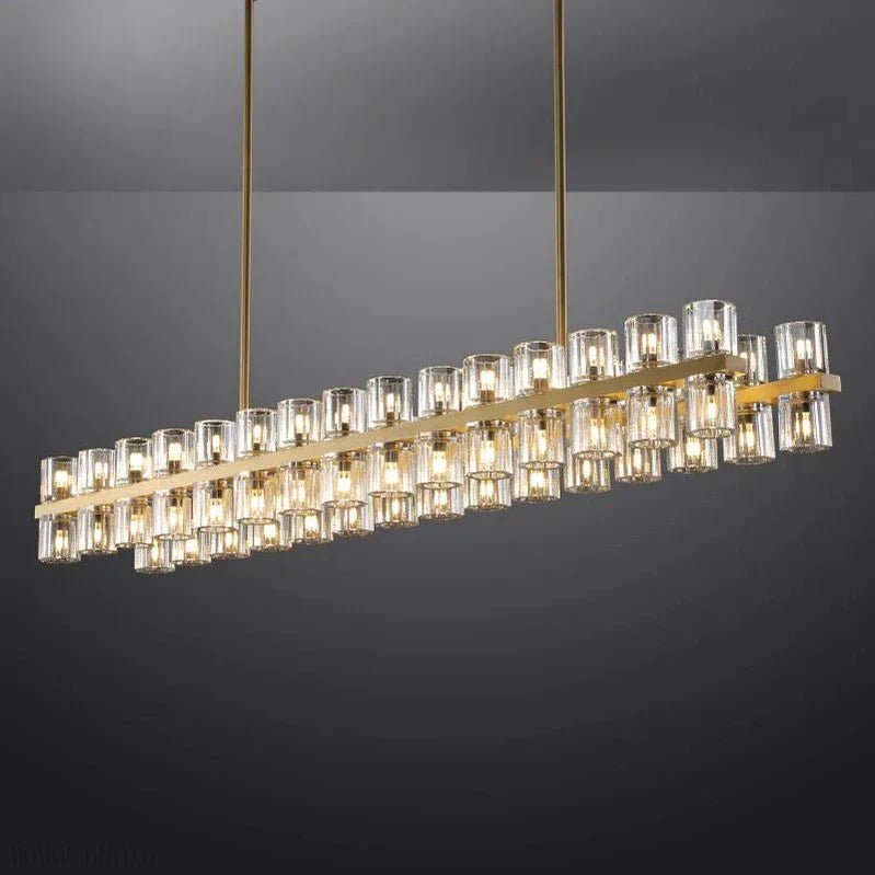 Arcachon Crystal Rectangular Chandelier 48" 54" 72"-Nobipets