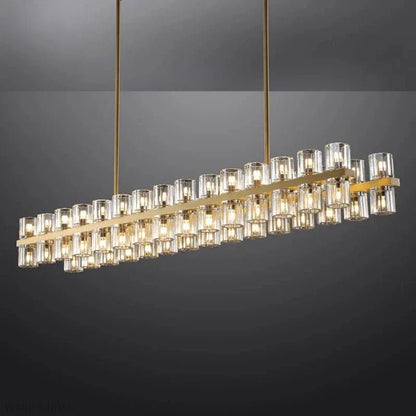Arcachon Crystal Rectangular Chandelier 48" 54" 72"-Nobipets