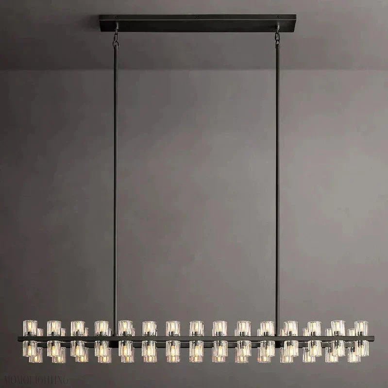 Arcachon Crystal Rectangular Chandelier 48" 54" 72"-Nobipets
