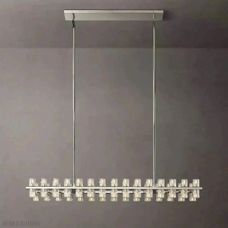 Arcachon Crystal Rectangular Chandelier 48" 54" 72"-Nobipets
