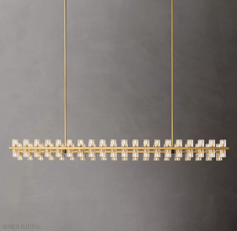 Arcachon Crystal Rectangular Chandelier 48" 54" 72"-Nobipets