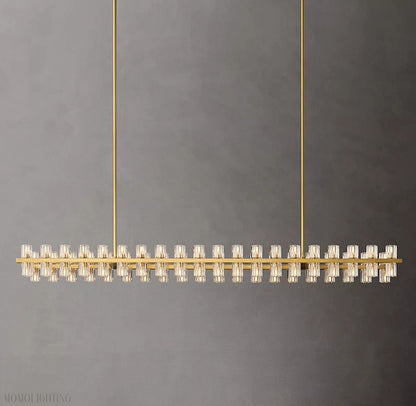 Arcachon Crystal Rectangular Chandelier 48" 54" 72"-Nobipets
