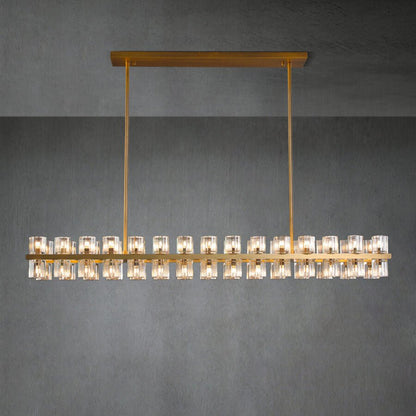 Arcachon Crystal Rectangular Chandelier 48" 54" 72"-Nobipets