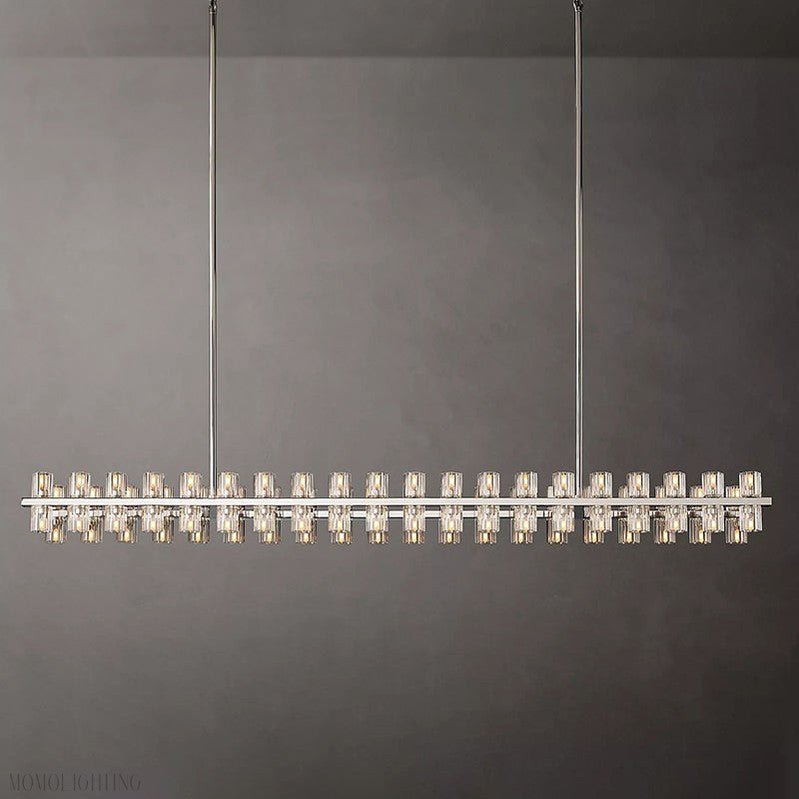Arcachon Crystal Rectangular Chandelier 48" 54" 72"-Nobipets