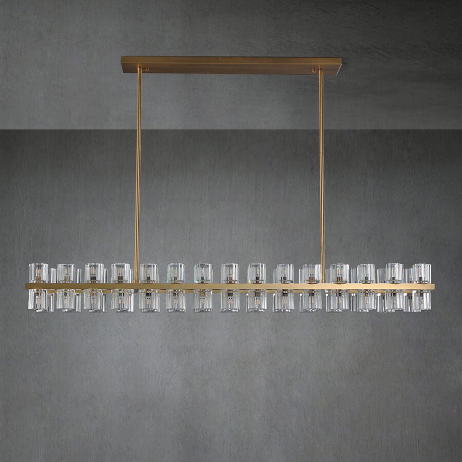 Arcachon Crystal Rectangular Chandelier 48" 54" 72"-Nobipets
