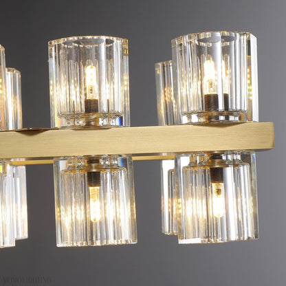 Arcachon Crystal Rectangular Chandelier 48" 54" 72"-Nobipets