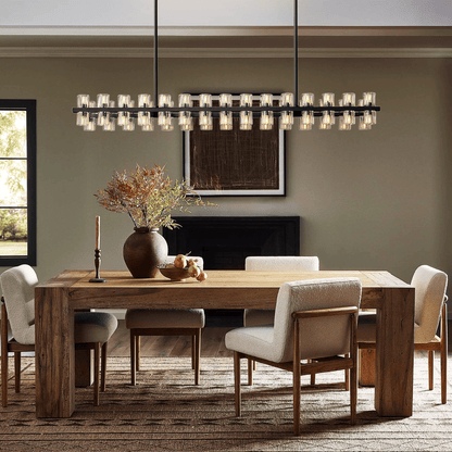 Arcachon Crystal Rectangular Chandelier 48" 54" 72"-Nobipets