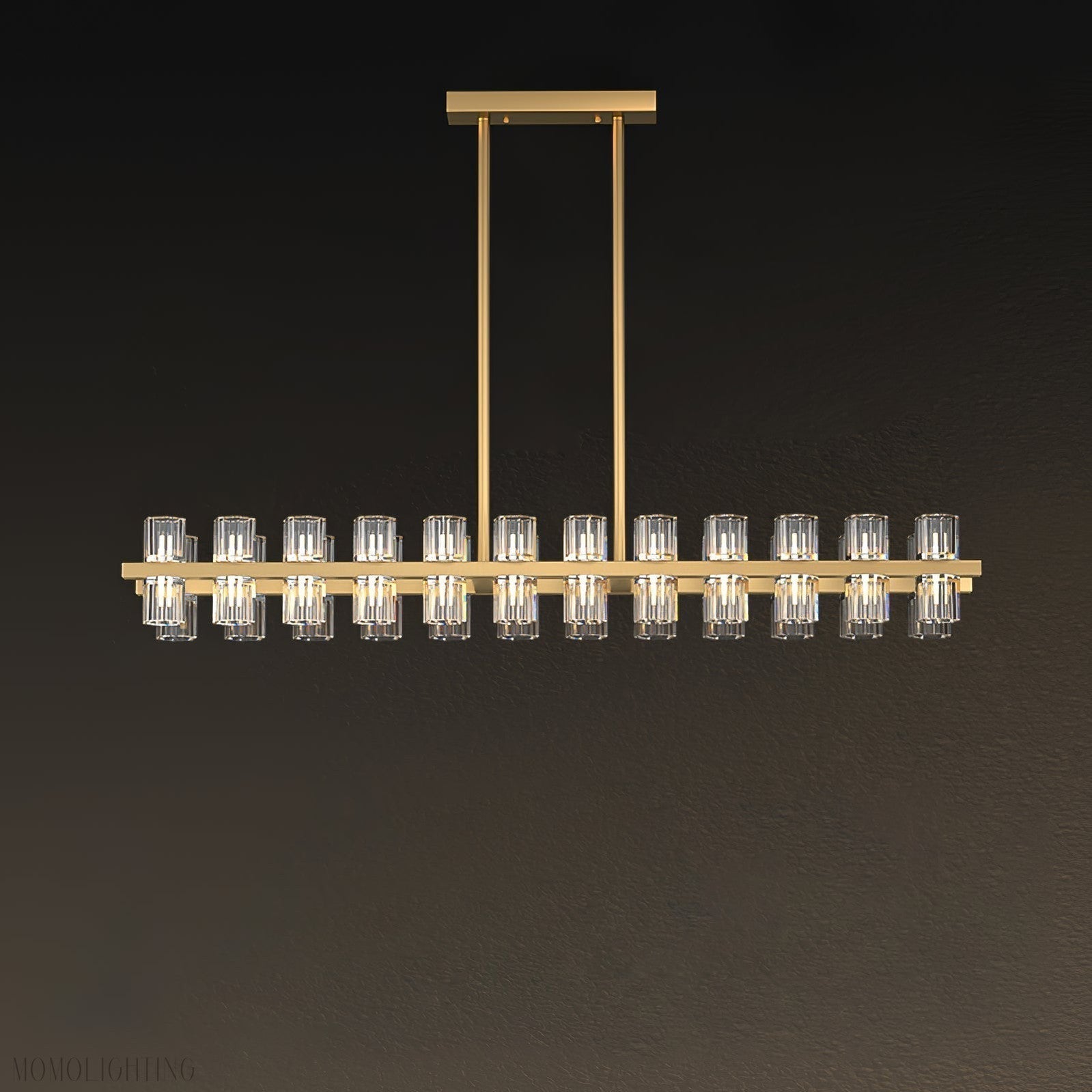 Arcachon Crystal Rectangular Chandelier 48" 54" 72"-Nobipets