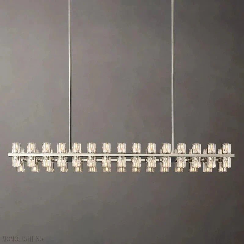 Arcachon Crystal Rectangular Chandelier 48" 54" 72"-Nobipets