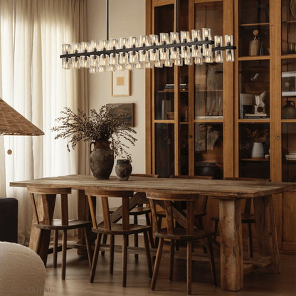 Arcachon Crystal Rectangular Chandelier 48" 54" 72"-Nobipets