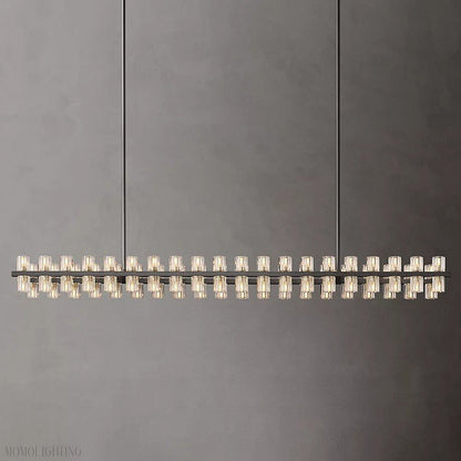 Arcachon Crystal Rectangular Chandelier 48" 54" 72"-Nobipets