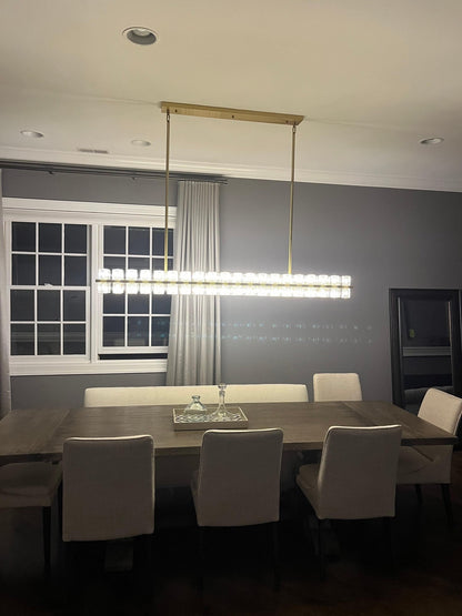 Arcachon Crystal Rectangular Chandelier 48" 54" 72"-Nobipets
